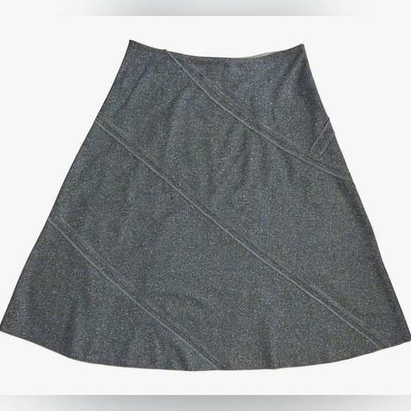Isda & Co. Herringbone Tweed A-Line Midi Skirt, Size 10, Grayish in Color NWT - Picture 2 of 5